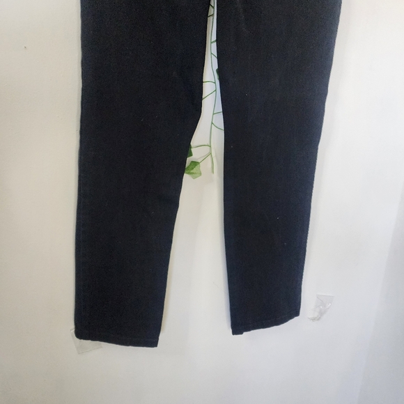 Gloria Vanderbilt Amanda Straight Leg Black Jeans Missy Size 8 - Picture 2 of 8